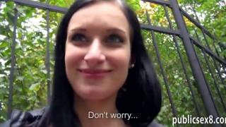 Big boobs Czech girl nailed for money