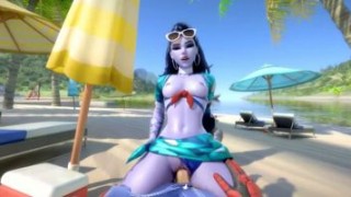 Hot Overwatch heroes get naughty and take it from behind